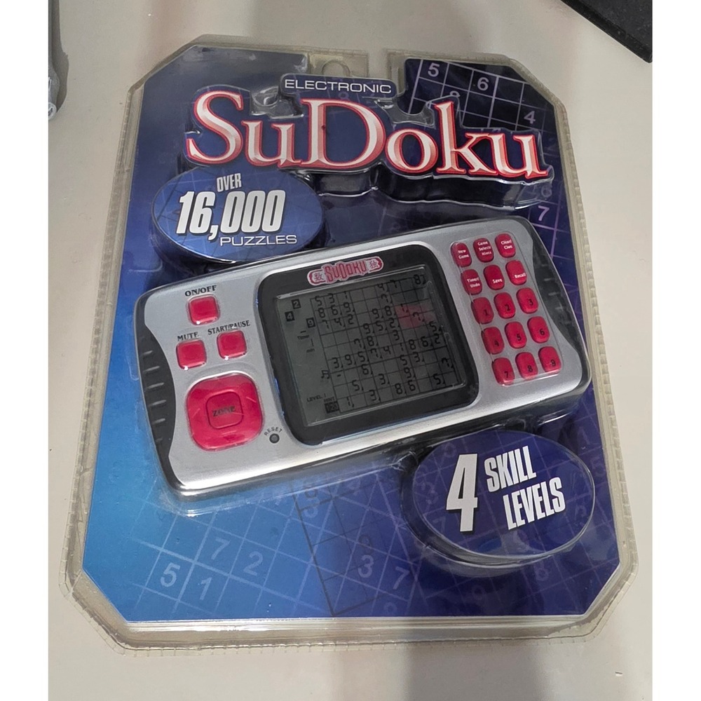 Excalibur Electronics Handheld Sudoku Game 16000 Puzzles 452-2K-CS New Sealed
